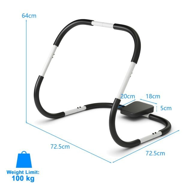 Coast Abdominal Muscle Trainer - Sit-Ups - Noir/Blanc