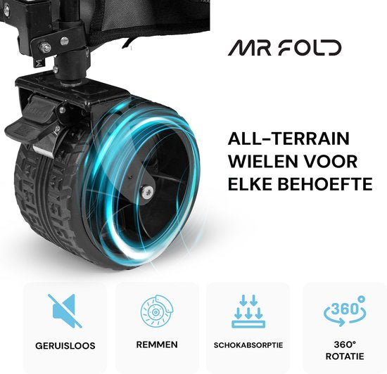 Mr. Fold Bolderkar XL - pliable 200L 150KG - roues anti-fuites tout-terrain