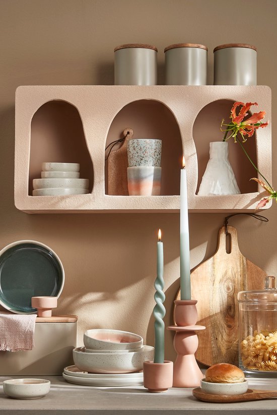 Mica Decorations Etagère Duko - Ø28 cm - 100% FSC Bois de manguier - Marron