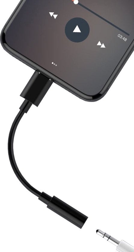 Techvavo® Lot de 2 - Adaptateur USB-C vers AUX 3,5 mm - Connecteur Type-C vers AUX - USB-C vers prise casque - Prise audio vers USB-C - Prise audio 3,5 mm - Prise audio USB-C - Câble audio - Compatible avec Samsung