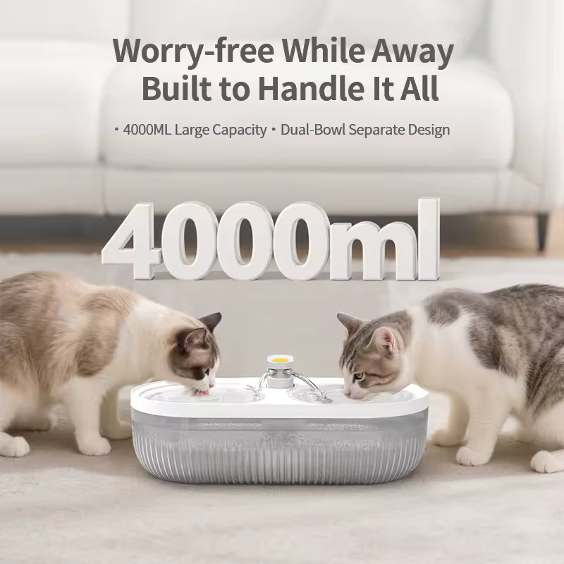 LeLo pets MSP-05 : bac à litière autonettoyant de 65 L avec fontaine à eau - blanc