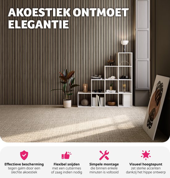 tectake® Jeu de 2 panneaux acoustiques Sonic Wall - Panneau acoustique - Atténuation du son - Dimensions par panneau (LxLxH) : env. 120x60x2,1cm - Diverses couleurs - Chêne foncé