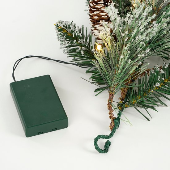 Black Box Trees Guirlande Vandans avec éclairage LED - L270 cm - Vert givré