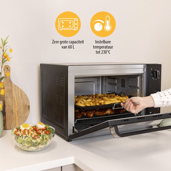 Tristar Four autoportant OV-3640 - Four de cuisson 2000W - 60L - 90 à 230⁰C - 5 réglages préprogrammés