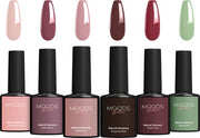 Moods Gellac 6-Piece Set - Gel Nail Polish Starter Pack - Vernis à ongles en gel - 8ML - Natural Harmony - Gellac - Nails - Chic Colours