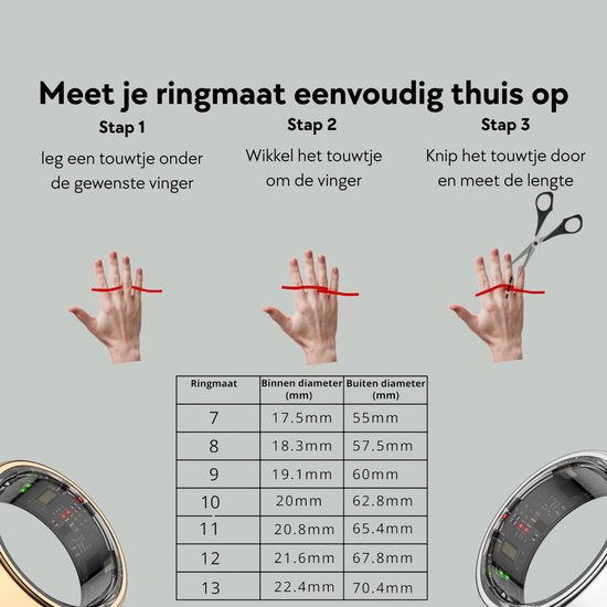 Focus® S2 Smart Ring - Argent - Taille 8 - AI Coach - Fréquence cardiaque - Cycle menstruel - Moniteur de sommeil - Score de récupération - Smart Ring - Performance sportive - Podomètre - Etanchéité IP68 - Mesure de l'O2 - Femmes - Hommes - Wearables - Et