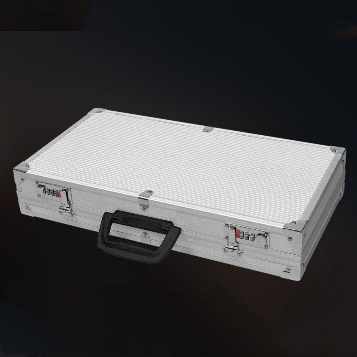 Mallette pour fusil Coast - cadre en aluminium - avec serrures à combinaison - argent 47 x 25 x 8,5 cm
