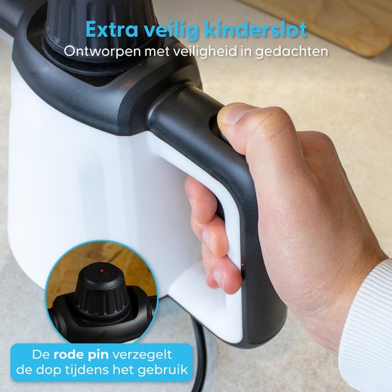 Nettoyeur vapeur portatif Ølven - 5 en 1 - Nettoyeur vapeur - Nettoyeur de taches - 450ML - 1200W