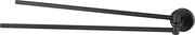 Porte-serviettes Haceka Kosmos - 42 cm - double - pivotant - noir mat