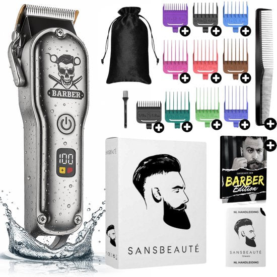 Tondeuse professionnelle sans fil - Tondeuse à cheveux pour hommes - Cheveux - Tondeuse à cheveux - Machine à cheveux pour coiffeurs - Tondeuse à cheveux - Tondeuse à barbe - Appareil de coupe - Barber Hair Clipper - Hairdresser Trimmer - Barber Set
