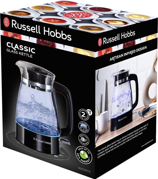 Bouilloire électrique en verre Russell Hobbs Classic 26080-70