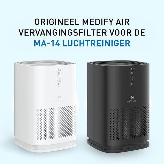 Medify Air MA-14 Replacement Filter - HEPA Filter H13 - 1 Piece - Air Filter - Activated Carbon - Air Purification