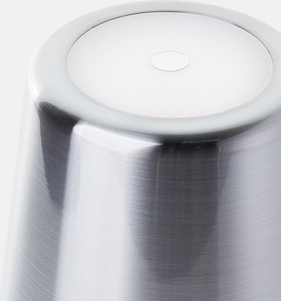 Brilliant Xaana - Lampe de table rechargeable - Intérieur et extérieur - LED 4 W 3 000 K-6 000 K - Variateur à 3 niveaux - IP44 - Argent