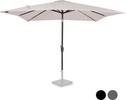 VONROC Premium Parasol à manche Rosolina 280x280cm - Housse de protection incluse - Parasol carré - Inclinable - Toile résistante aux UV - Beige
