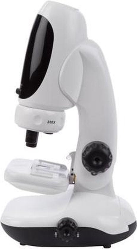 Microscope Velleman pour smartphone, grossissement 50 - 400x, mise au point réglable, avec LED réfléchissante, idéal pour l'examen des plantes, des minéraux, des insectes, etc.