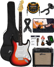 Guitare électrique Finesse avec housse – Sunburst – Format standard 4/4