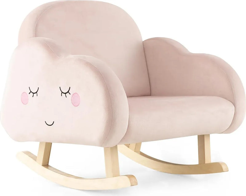 COSTWAY Chaise à bascule pour enfants Rose