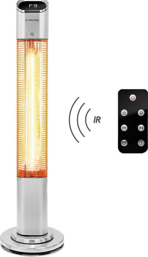 Chauffage de terrasse infrarouge TROTEC IRS 2050 E - avec télécommande et oscillation à 45°