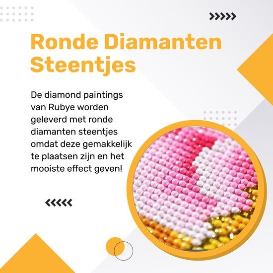 Rubye® Peinture Diamantée Adultes - Peinture Diamantée Enfants - Animaux de la jungle - 30x40cm