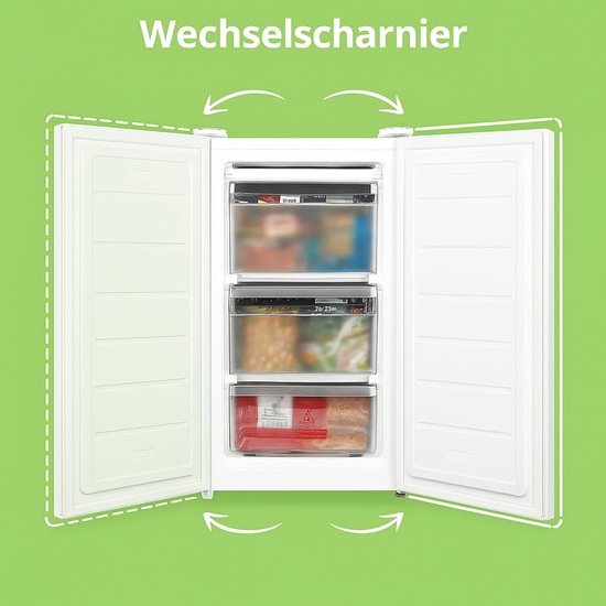 COMFEE RCU60WH2(E) : congélateur vertical de 60 litres, 3 compartiments