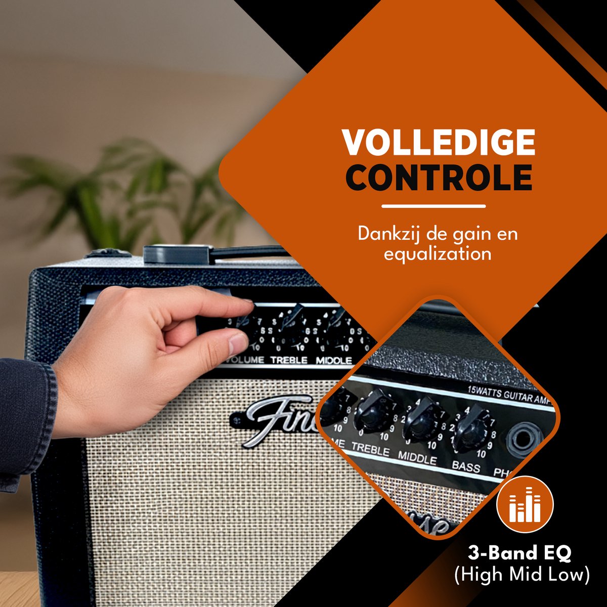Guitare électrique Finesse avec housse – Sunburst – Format standard 4/4