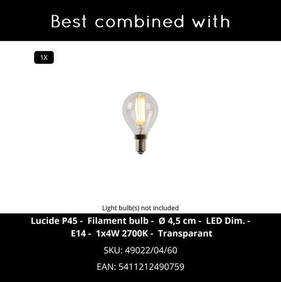 Lucide EXTRAVAGANZA FRIZZLE - Lampe de table - Ø 18 cm - 1xE14 - Rose