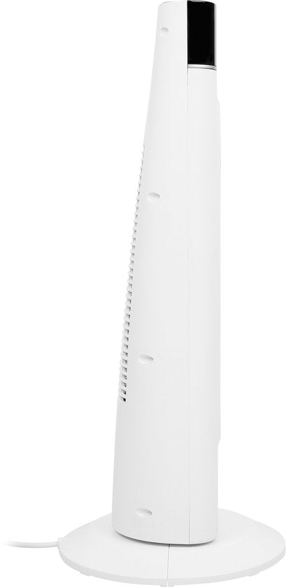 Radiateur électrique Tristar KA-5098 - Radiateur à tour en céramique - Télécommande - Convient pour 25 m² - Radiateur soufflant - Blanc