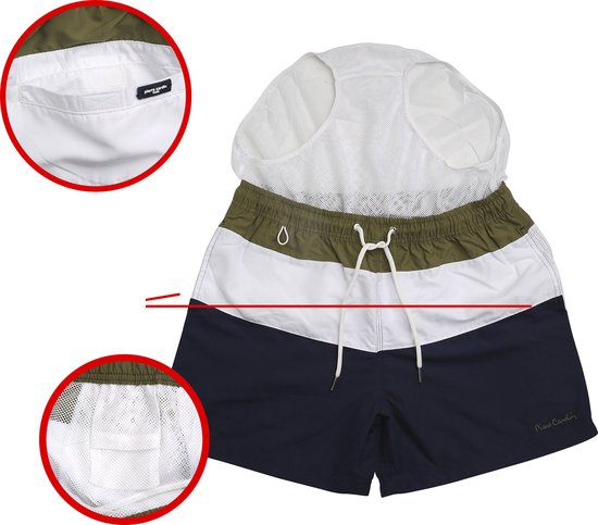 Pierre Cardin - Short de bain bloqué pour homme - Multi - Taille S