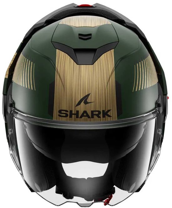 Shark Oxo system helmet casque moto Sikter mat vert or - Taille M