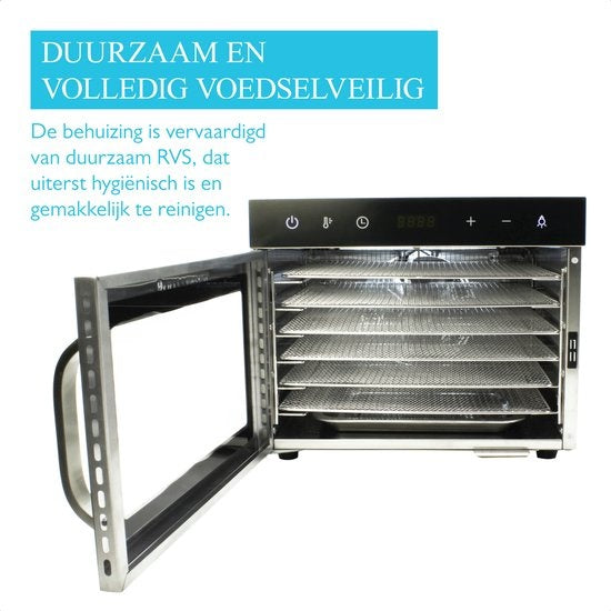 Déshydrateur alimentaire Wartmann 2206 DH, four de séchage, déshydrateur, acier inoxydable, 6 couches.