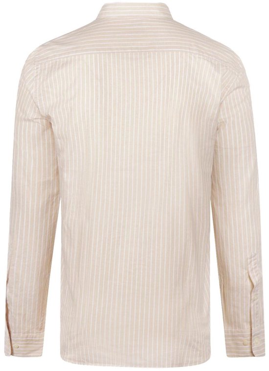 Chemise McGregor en coton et lin à rayures écru - Taille XL - Homme