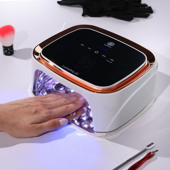 Beeperfect® Lampe UV Gel Nails - Lampe à ongles - Lampe à ongles UV Led - Séchoir à ongles - Sans fil - Intérieur réfléchissant - Or rose