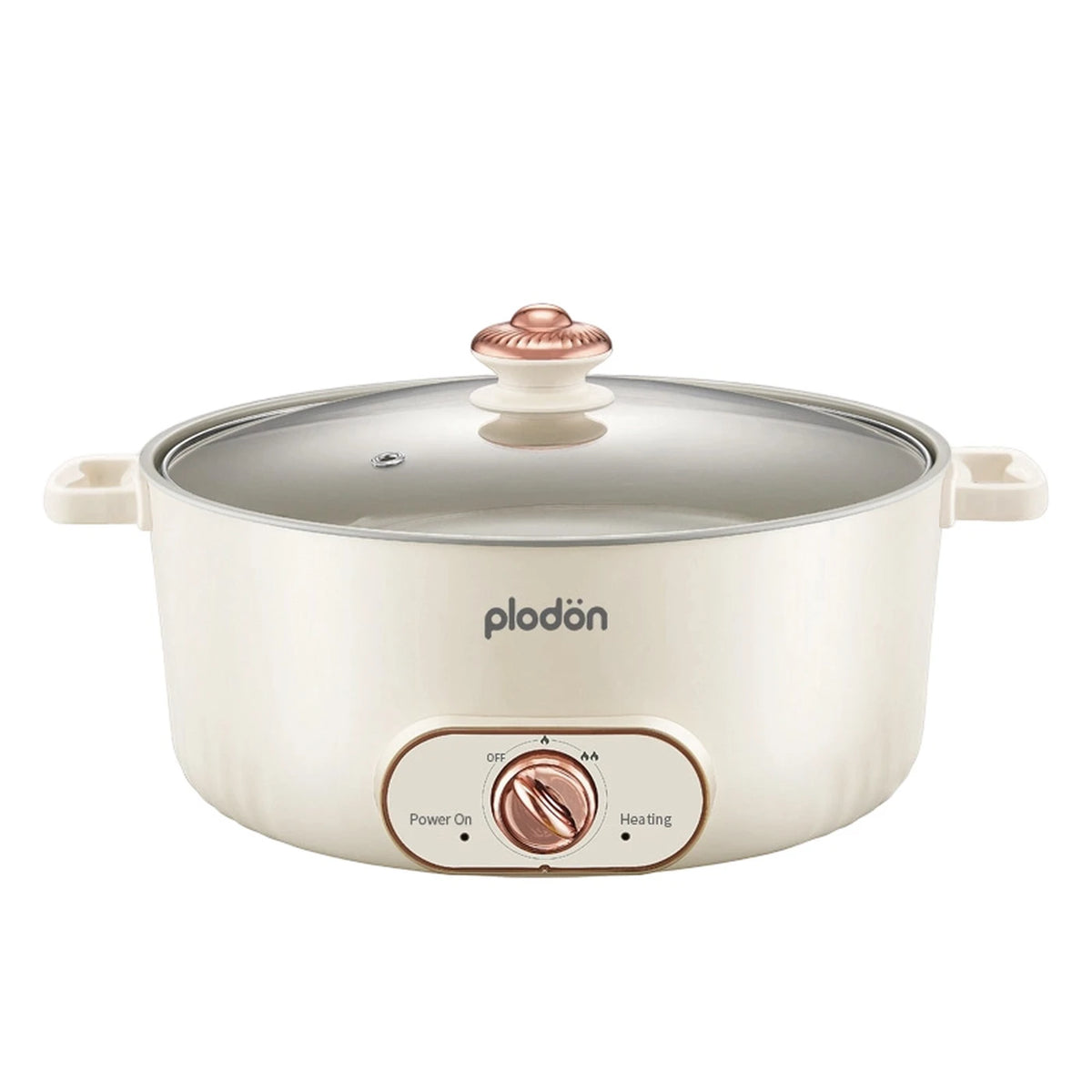 Marmite électrique Plodon 7 litres – Marmite multifonctionnelle avec revêtement antiadhésif – 1 600 W – Ø 30,5 x 8,5 cm – RHG-70XVv