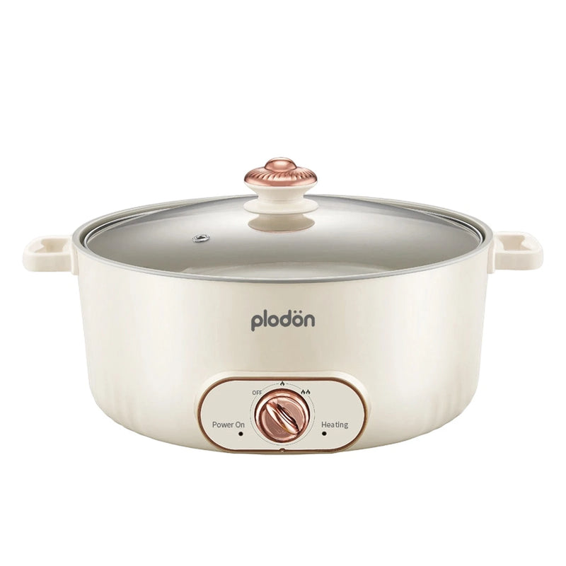 Marmite électrique Plodon 7 litres – Marmite multifonctionnelle avec revêtement antiadhésif – 1 600 W – Ø 30,5 x 8,5 cm – RHG-70XVv