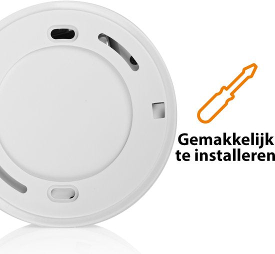 Smartwares 10.044.62 - Détecteur de fumée 85 dB - Pile d'une durée d'un an, capteur d'une durée de 10 ans - Certifié TÜV - Détecteur d'incendie
