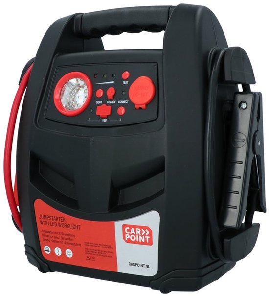 Carpoint Jumpstarter – 12 volts – Puissance continue 400 A – Éclairage LED – Aide au démarrage