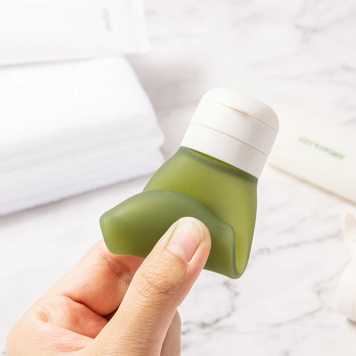 JORDAN&JUDY Flacons de voyage rechargeables en silicone - 50 ml - Réutilisables, étanches