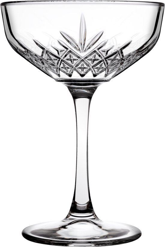 Pasabahce - Coupe à champagne - Timeless - 25,5 cl - Lot de coupes à champagne - 4 pièces