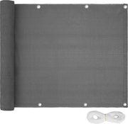 Tectake - Brise-vue de balcon - variante 2 gris 75 cm - 402878