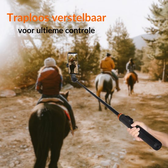 une journée ensoleillée Trépied pour téléphone - Trépied Smartphone - Trépied Smartphone - Selfie Stick Trépied - Trépied Téléphone - Trépied iPhone - Trépied iPhone - Support pour téléphone - Jusqu'à 180 cm - Trépied pour GoPro