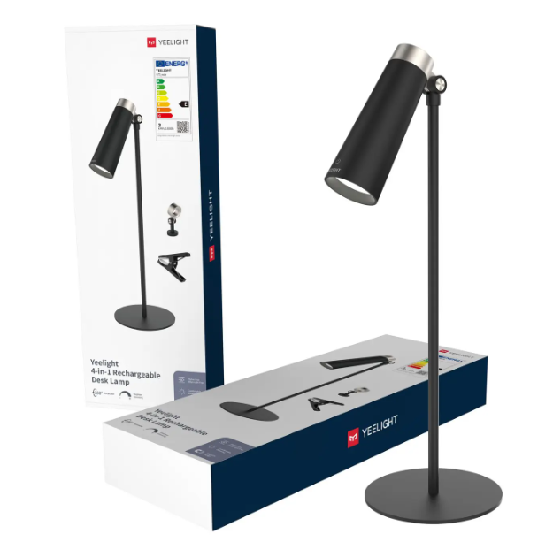 Lampe de bureau rechargeable Yeelight 4-en-1 - Commande tactile, rotation à 180°, intensité réglable