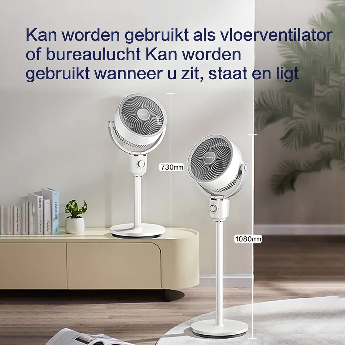 Ventilateur de circulation d'air Airmate - Réglable de 45 à 108 cm - 3 pales