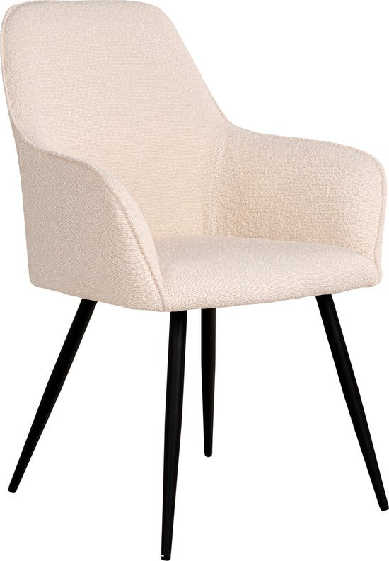 House Nordic Chaise à manger Harbo Bouclé Blanc