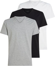 T-shirts Calvin Klein SS à col en V pour homme (lot de 3) - Taille L