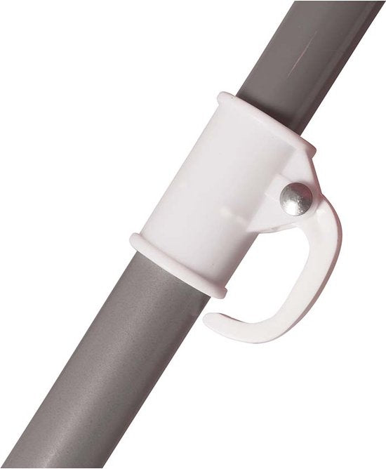 Bo-Camp - Parasol - À bras articulé - Ø 165 cm - Gris