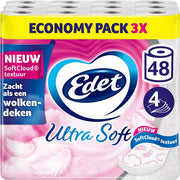 Papier hygiénique Edet Ultra Soft - 4 plis - 48 rouleaux - paquet Advantage