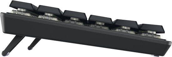 Clavier CHERRY KW 550 MX LP pour la maison/le bureau, USB + Bluetooth, QWERTY anglais américain, noir