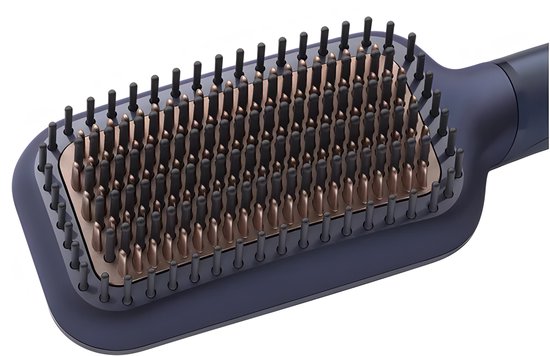 Brosse lissante Philips StyleCare Essential BHH885/00 - Revêtement en céramique - Ionisation - ThermoProtect - Bleu foncé