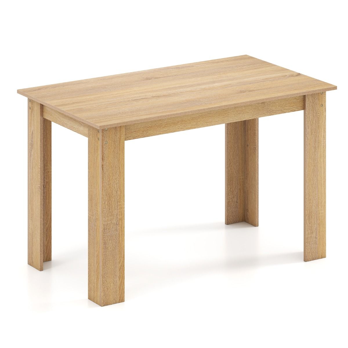 Table à manger Coast - rectangulaire - 4 à 6 personnes - bois - couleur naturelle - 120 x 70 x 75 cm