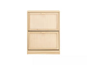 SoBuy Meuble à chaussures avec 2 abattants, meuble à chaussures, étagère à chaussures, meuble de rangement à chaussures avec 2 portes, meuble d'entrée 60 x 24 x 80 cm, FSR160-N